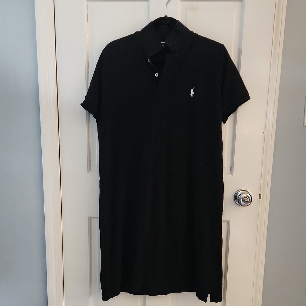 Navy BLUE Polo Dress with Logo